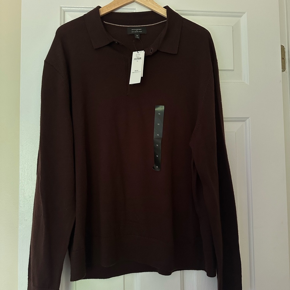Banana Republic MERINO POLO SWEATER